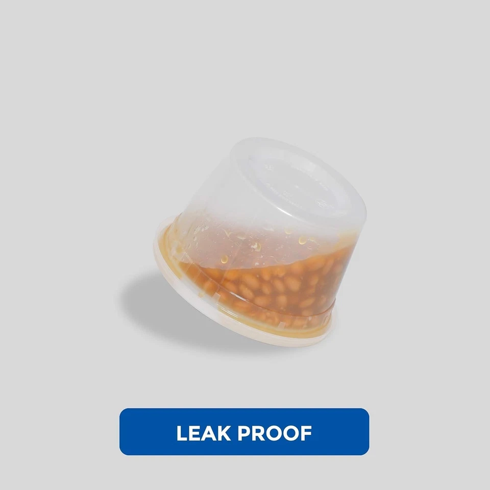 Контейнеры для хранения пищевых продуктов [набор 36] 16 унций пластиковые контейнеры для деликатесов с крышками - Изображение 3 из 4