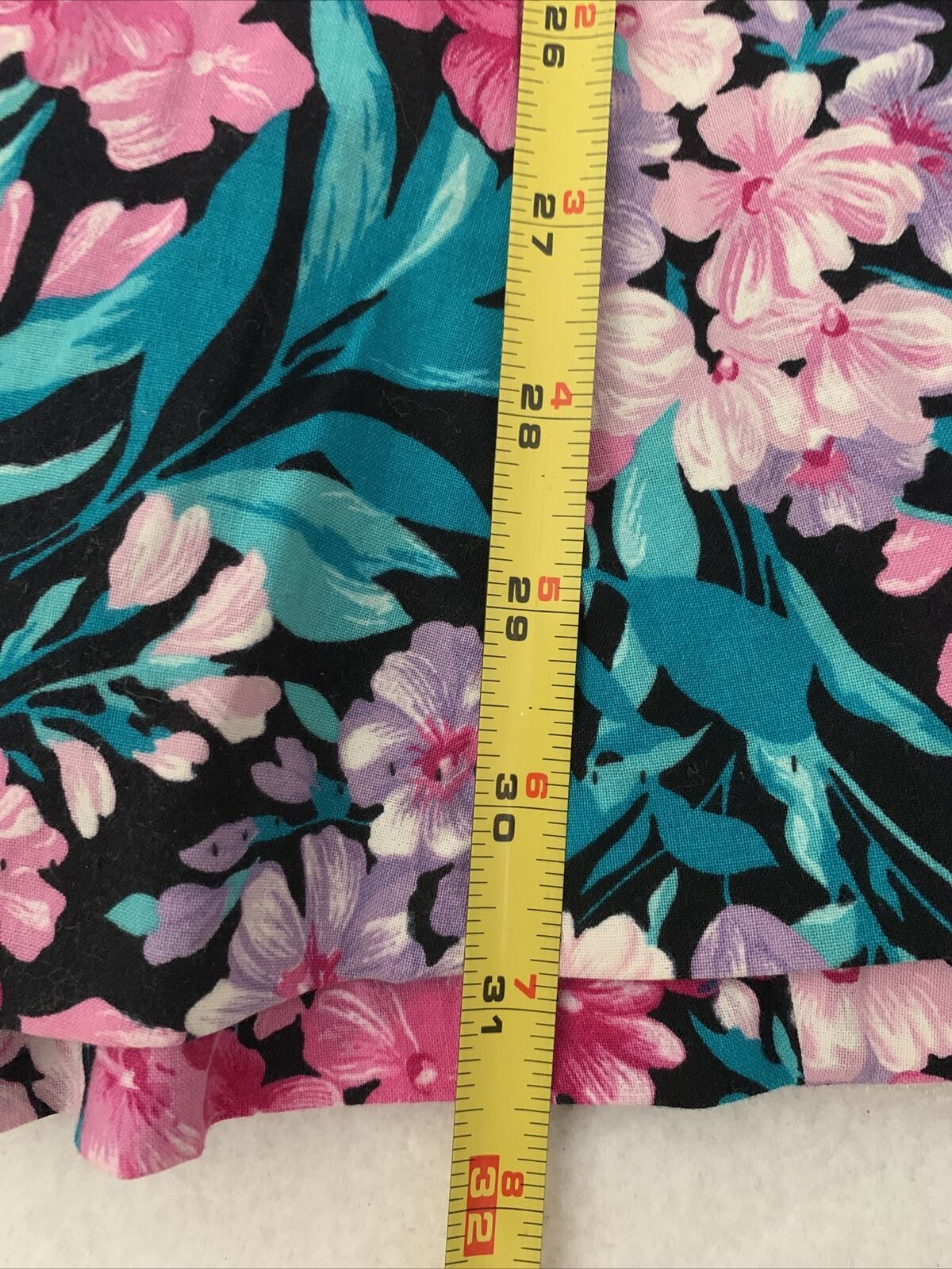 VTG Hawaiian Floral Mini Romper Skort Dress Size … - image 7