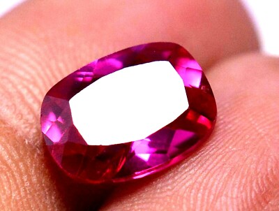 3.70 Ct Natural Pinkish Red Ruby GGL Certified AAA+ Quality