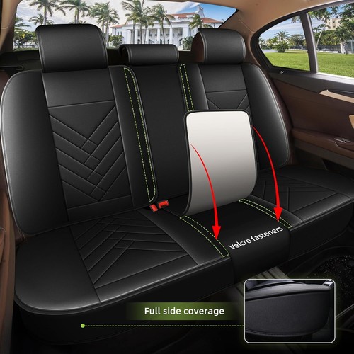 Full Set Car Seat Cover Fit for Jeep Gladiator 2020-2025 Faux Leather (5 Seats) - Picture 4 of 9