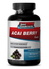 Brain Supplement - Acai Berry Lean 550mg - Organic Acai Berry Extract 1B