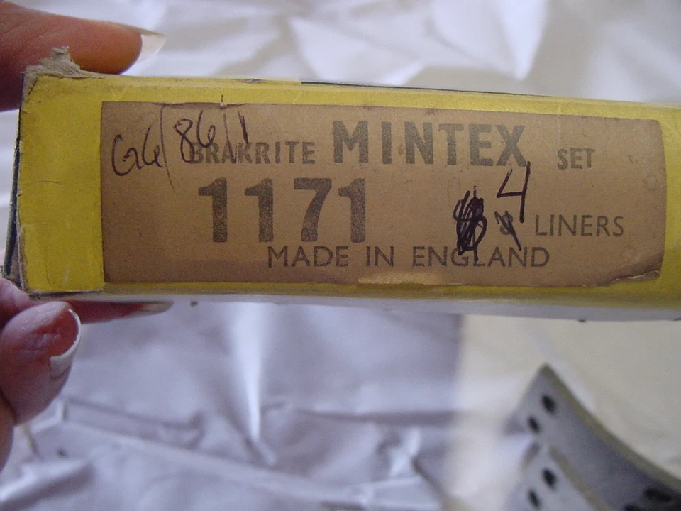 Nuevo de Lote Antiguo Revestimientos de Freno Mintex Triumph Herald 1959 Ford Anglia Prefect 1954 Foto 4 de 4