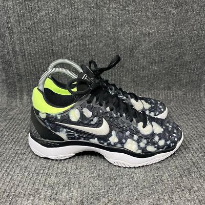 Nike Zoom Cage 3 HC Premium Tennis Shoes Black Volt White 923121-002 Mens Sz 6.5 Nike Zoom Cage 3 HC Premium Tennis Shoes Black Volt White  main image 2