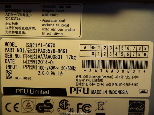 Fujitsu fi-6670 Color A3 Duplex Document Scanner - 110,680 SCANS / MISSING TRAY - Afbeelding 9 van 10