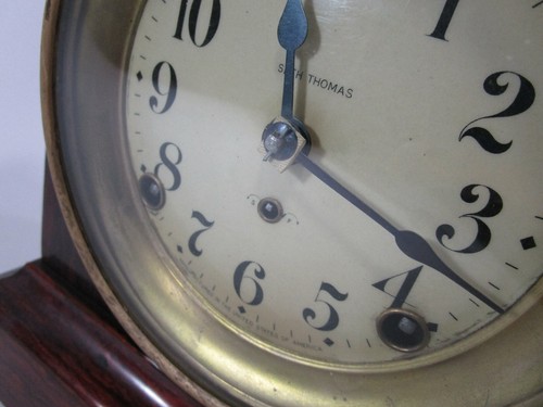 1920’s Antique Seth Thomas Mantel Shelf Desk Clock Adamantine - Picture 7 of 12