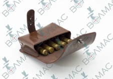 Quality Leather Rifle Cartridge Holder Pouch Belt Ammo 10 shells.Made in Europe!