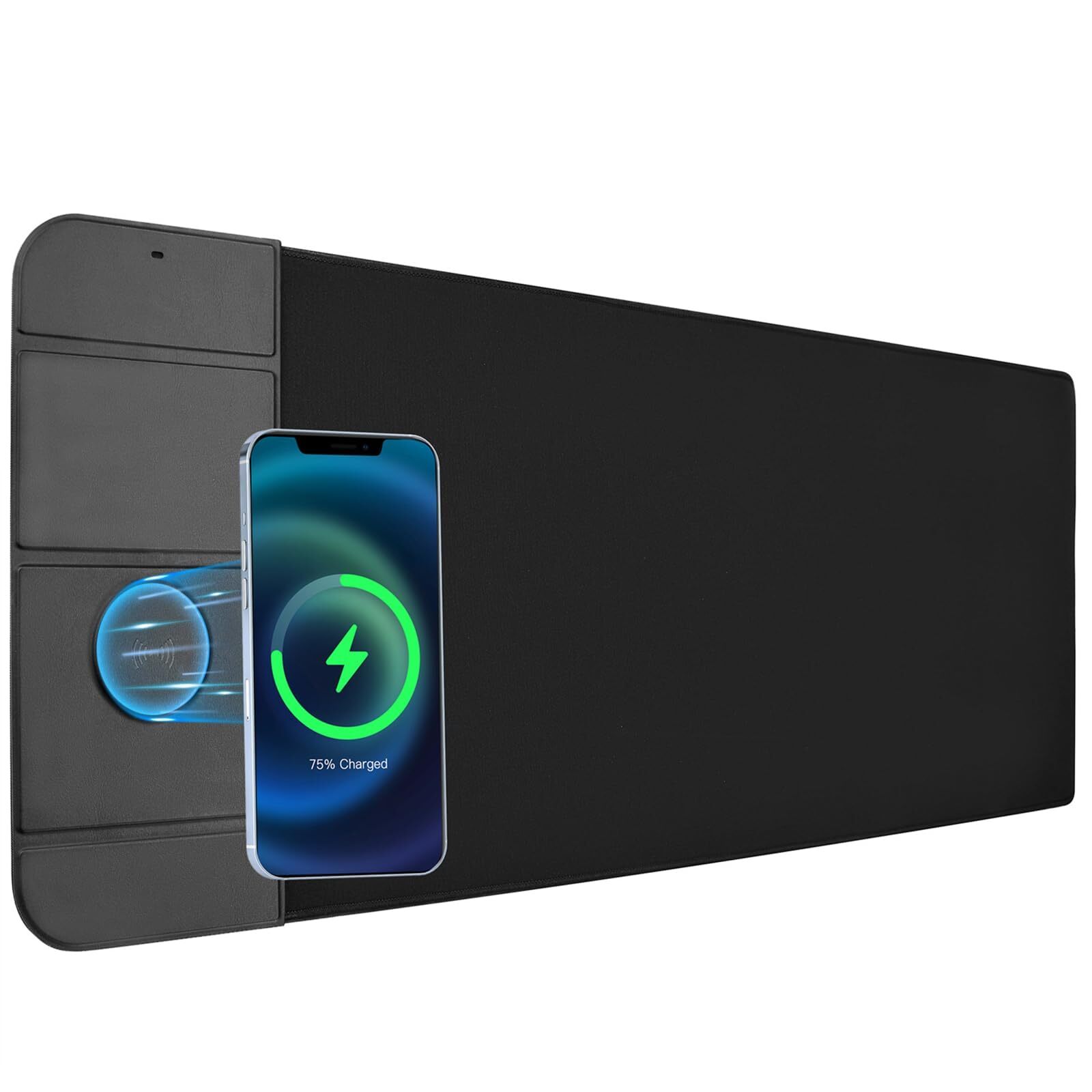 RGB Glowing Extended Mouse Pad with 4 USB Ports Anti-Slip Gaming Surface-image