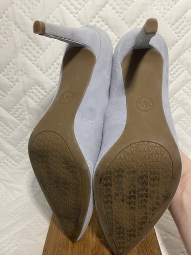 Tacones Michael Kors Dorothy Flex de gamuza azul pálido para mujer talla 9 - Imagen 10 de 19