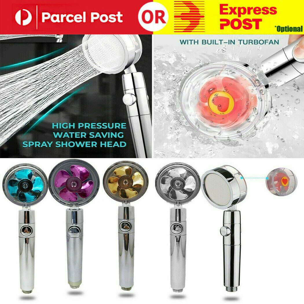 High Turbo Pressure Shower Head 360 Rotated Bathroom Powerful Water