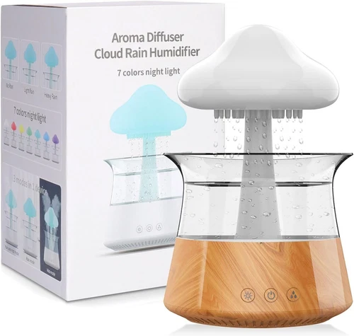Rain Cloud Humidifier Water Drip Diffuser Aromatherapy Humidifier w/ 7 Colors US - Bild 16 von 44