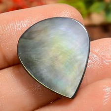 18.5 Ct Natural Pear Mother Of Pearl Designer Cabochon Loose Gemstone 22X19X5 mm