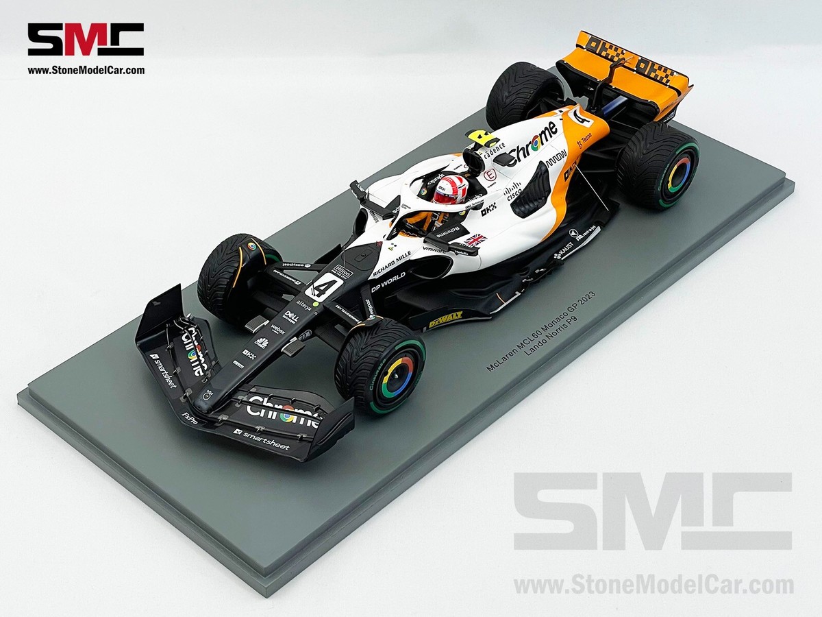 McLaren F1 MCL60 #4 Lando Norris 9th Monaco GP 2023 Triple McLaren F1 MCL60 #4 Lando Norris 9th Monaco GP 2023 Triple