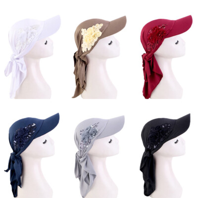 2PCS/LOT  Flower Turban Cap Bandana Hijab Islamic Head Wrap Cover Hijab Turban main image 1