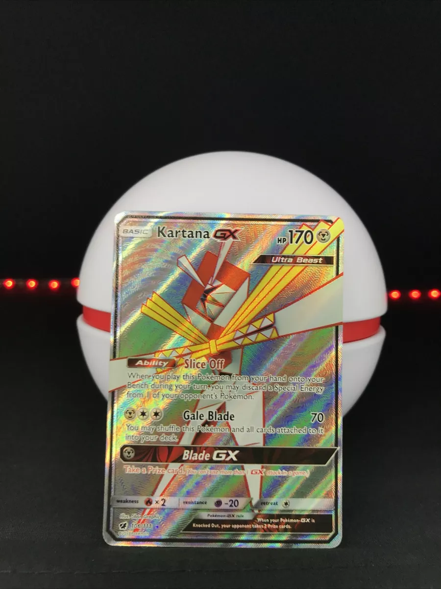 2017 Pokemon Kartana GX Ultra Beast 106/111 Holo Full Art Ultra