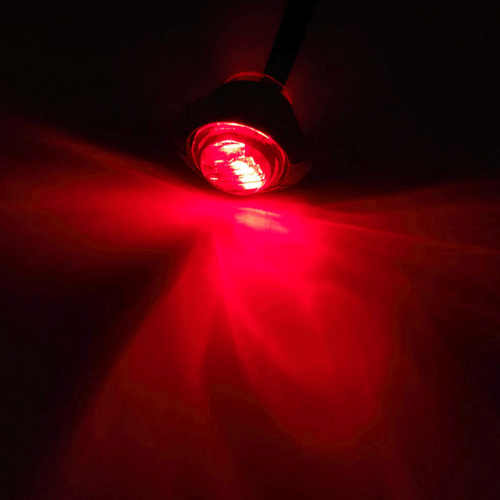 3/4" 12V Marker LIGHTS LED Bullet Amber Red Truck Trailer RV Round side Lamp - Bild 11 von 31