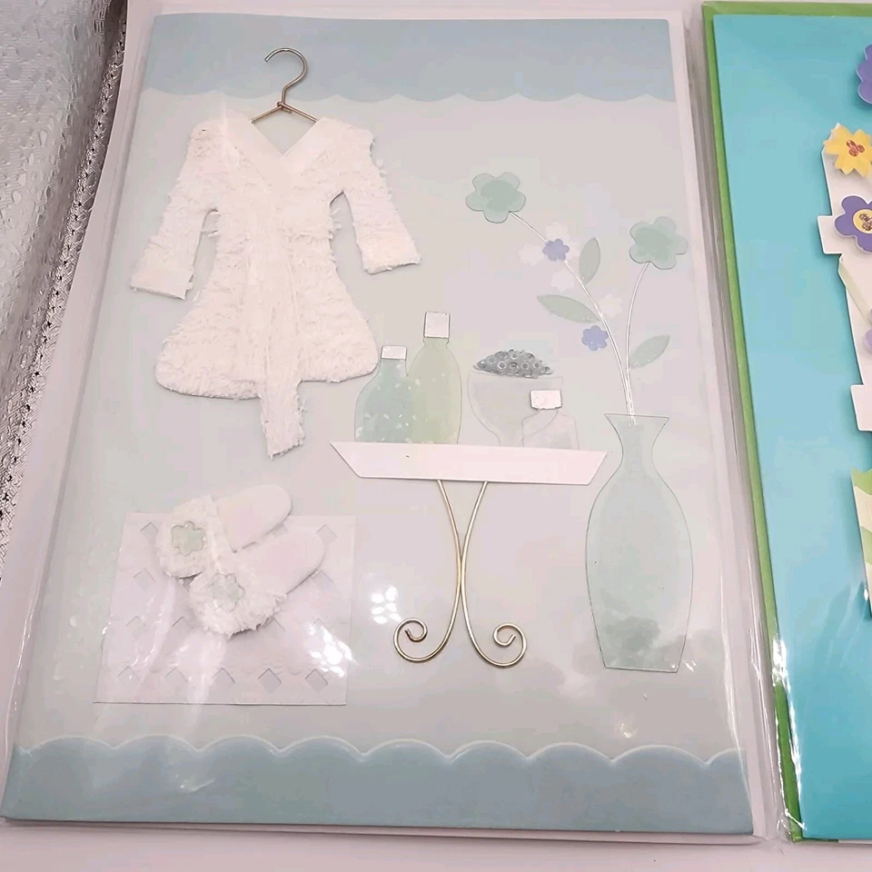 Vintage Paper Magic Group 3D Layered Blank Celebrate Birthday Greeting Card Lot - Image 3 of 4