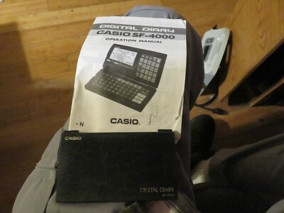 Vintage Casio SF-4000 Digital Diary with Manual! Rare Works