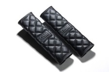 D.a.d Garson Seatbelt Pad Type Quilted Col. Blk Car Accessary Ha590 Set Of 2 New