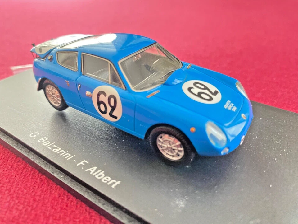 Abarth Simca 1300 LE MANS 1962 BLUE N 62 1/43 SPARK MINIMAX - Immagine 3 di 4