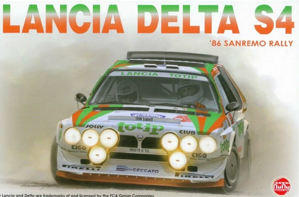LANCIA DELTA S4 1986 SAN REMO RALLY 'TOTIP' JOLLY CLUB - BEEMAX 1/24 PLASTIC KIT - Immagine 2 di 4