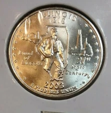 2003 Illinois P State Quarter - BU - Uncirculated