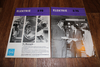 Elektrie 1975 GDR Fach Magazine Industry Elektronics Electronics Technology Magazine