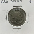 1936 5C Buffalo Nickel - US Coin