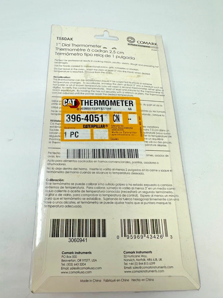 NEW Comark / CAT 1" Dial Thermometer T550AK FAST FREE SHIPPING! - Image 3 of 3
