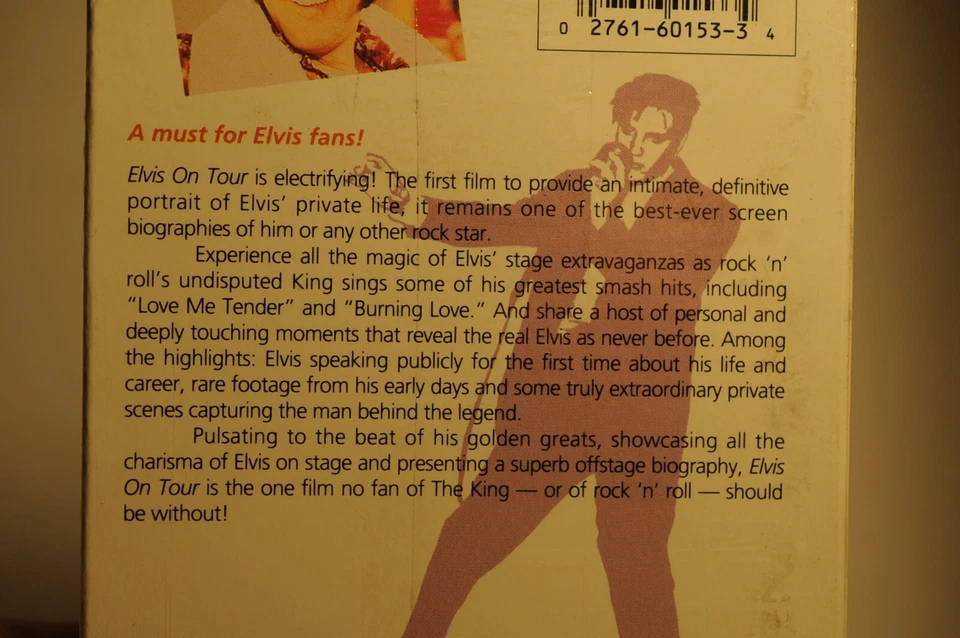 Elvis on tour, Elvis Presley, Sealed tape, 1972/Color, Music video, VHS tape - Image 3 of 4