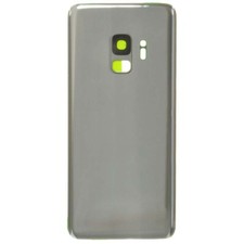 Back Glass with Camera Lens for Samsung Galaxy S9 Silver Aftermarket Replacement