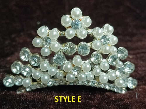 139 Pc W/5 Styles4 Wholesales Lots Crystal Photo Prop Baby Princess Tiara Crown - Picture 6 of 6