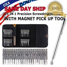 25 IN 1 Small MINI REPAIR PRECISION SCREWDRIVER TORX TOOL KIT SET PHONES FIX US
