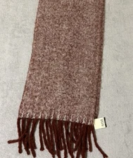 A.n.a. Scarf Oversized Cold Weather Cozy Cherry Mahagany Rust Color Extra Large