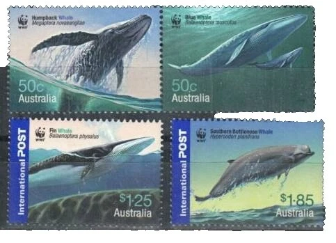 En excelente estado nunca abisagrado/estampillada sin montar o nunca montada ballenas sellos de Australia y Oceanía