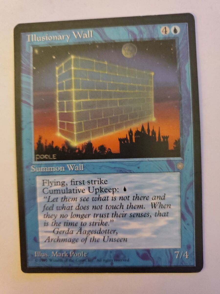 MTG Magic The Gathering Card Illusionary Wall Summon Wall MTG Magic The Gathering Card Illusionary Wall Summon Wall