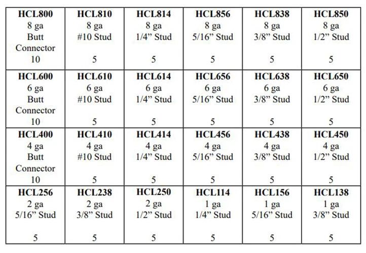(135) Copper Lug Battery Welding Cable Ring Terminal & Butt Splice Connector Kit - Image 3 of 4