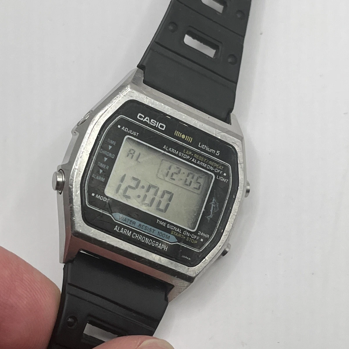 Vintage 1980s Casio Marlin H101 (106) Digital Men's Watch Japan B - Works.  B2