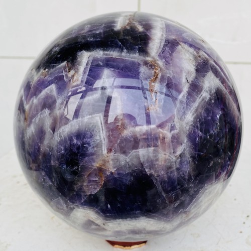 Natural Dream Amethyst Quartz Crystal Sphere Ball Healing 4240g - Picture 2 of 16