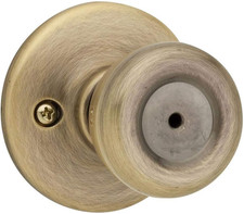 Kwikset Tylo Interior Privacy Door Knob with Lock, Door Handle for Bathroom and