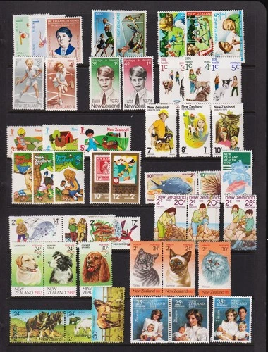New Zealand - 1969-85 Semi-postal sets, MNH - see scan