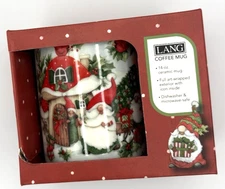 Lang  Susan Winget Holiday Gnome Mug Coffee Cup  14oz  New Chirstmas