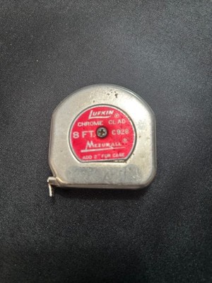 Vintage Lufkin 8' Chrome Clad C928 Mezurall
