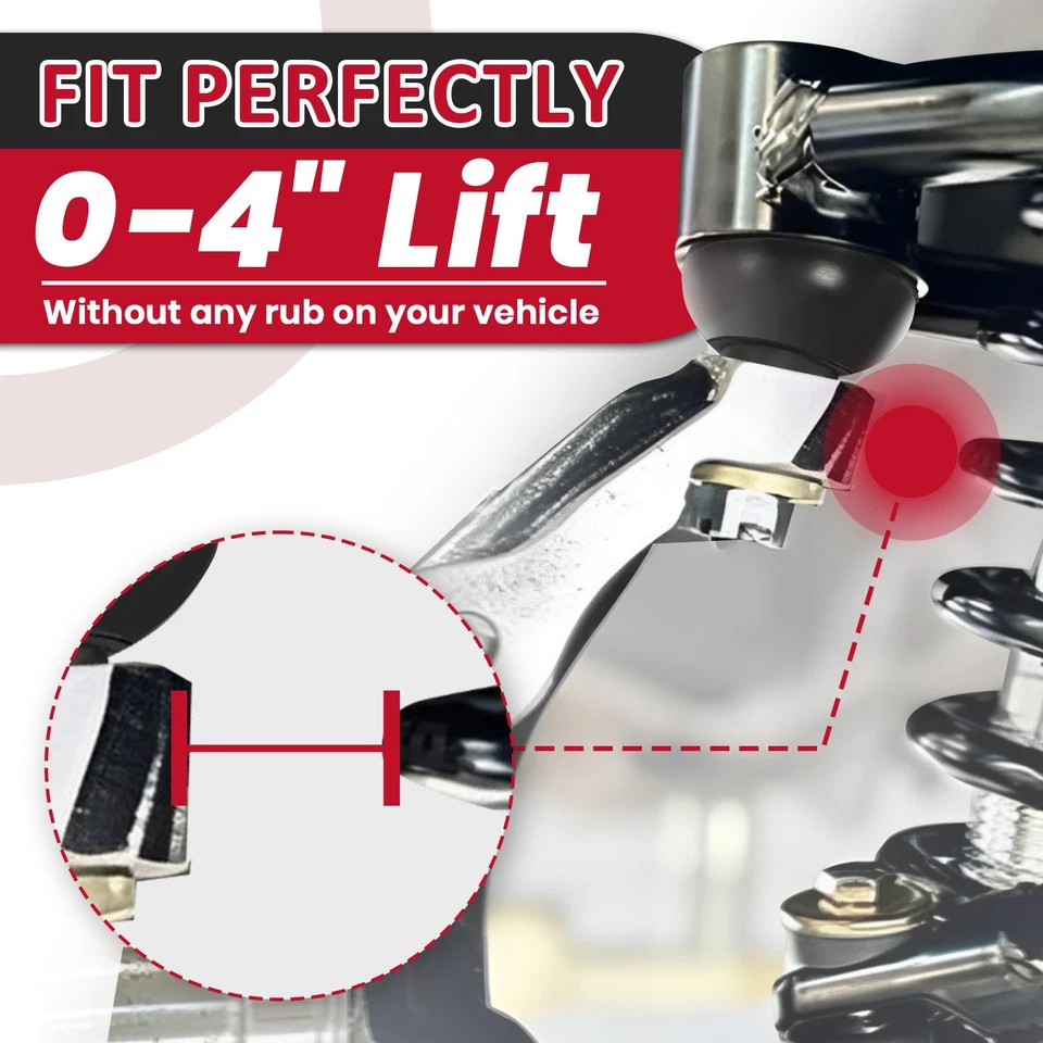 HECASA For 2004-2020 Ford F150 Front 0-4" Lift Upper Control Arms w/ Ball Joints - Image 3 of 4