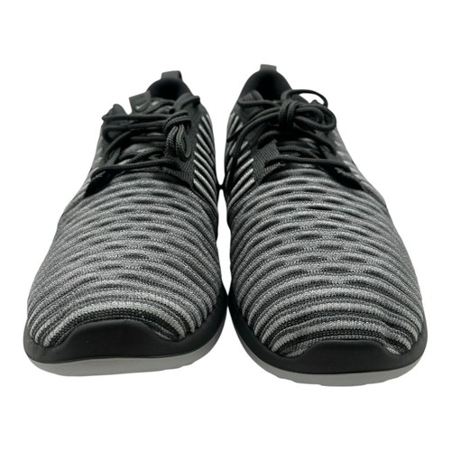 Nike Roshe Two Flyknit Shoes Womens Sz 8 Dark Grey Pure Platinum 844929-002 - Picture 4 of 11