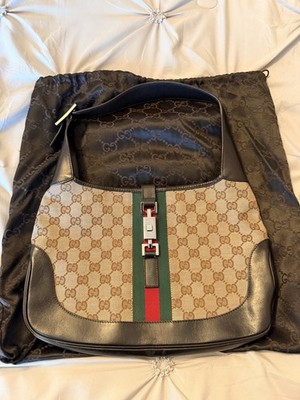 AUTHENTIC Gucci Jackie Shoulder Bag GG Monogram