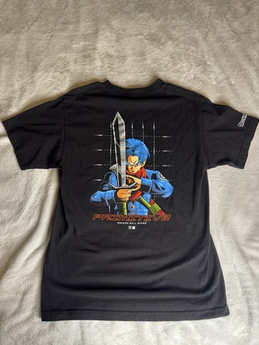 Primitive x Dragon Ball Z Super Shadow Trunks Anime Black MD Graphic T-Shirt Tee