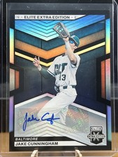 2023 Panini Elite Extra Edition - Jake Cunningham #114 Auto