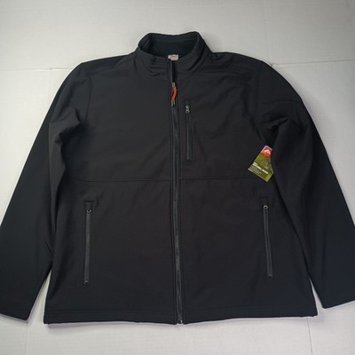 NWT Ozark Trail Softshell Jacket Men's Size L Large Black Zip Pockets