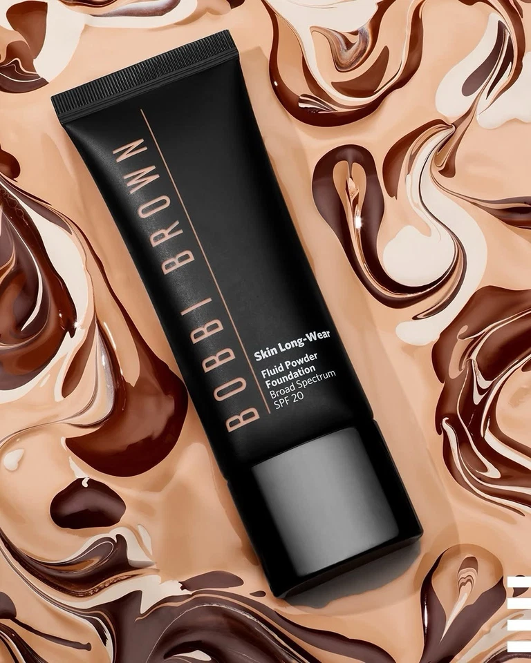 Bobbi Brown Skin Long Wear Fluid Powder Foundation SPF 20 -1.4 FL OZ #W064 Honey - Image 3 of 4