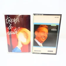 Charles Trenet Le Recital/Éponyme Lot 2 Cassettes Revoir Paris/Y'a de la Joie
